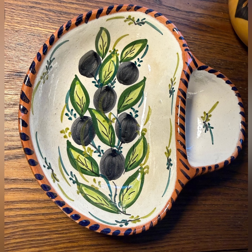 Portuguese Ceramic Olive Dish